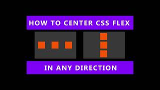 CSS Flex: how to center items vertically and horizontally