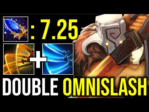 DOUBLE OMNISHLASH..!! New Patch 7.25 Swift Blade 2x Omnislash Juggernaut Aghanim Scepter | Dota 2