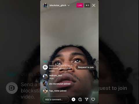 Blockstar Glock On IG Live