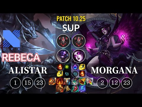 DRX Rebeca Alistar vs Morgana Sup - KR Patch 10.25