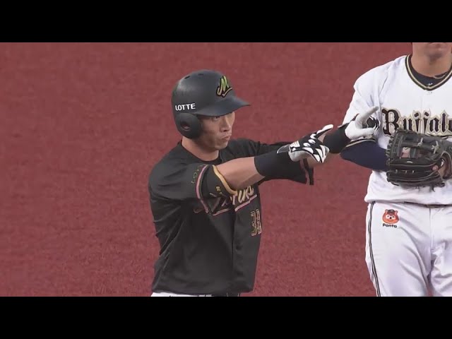 【1回裏】2試合連続打点!! マリーンズ・高部瑛斗 右中間を真っ二つに破るタイムリー3ベース!!  2024年8月11日 千葉ロッテマリーンズ 対 オリックス・バファローズ