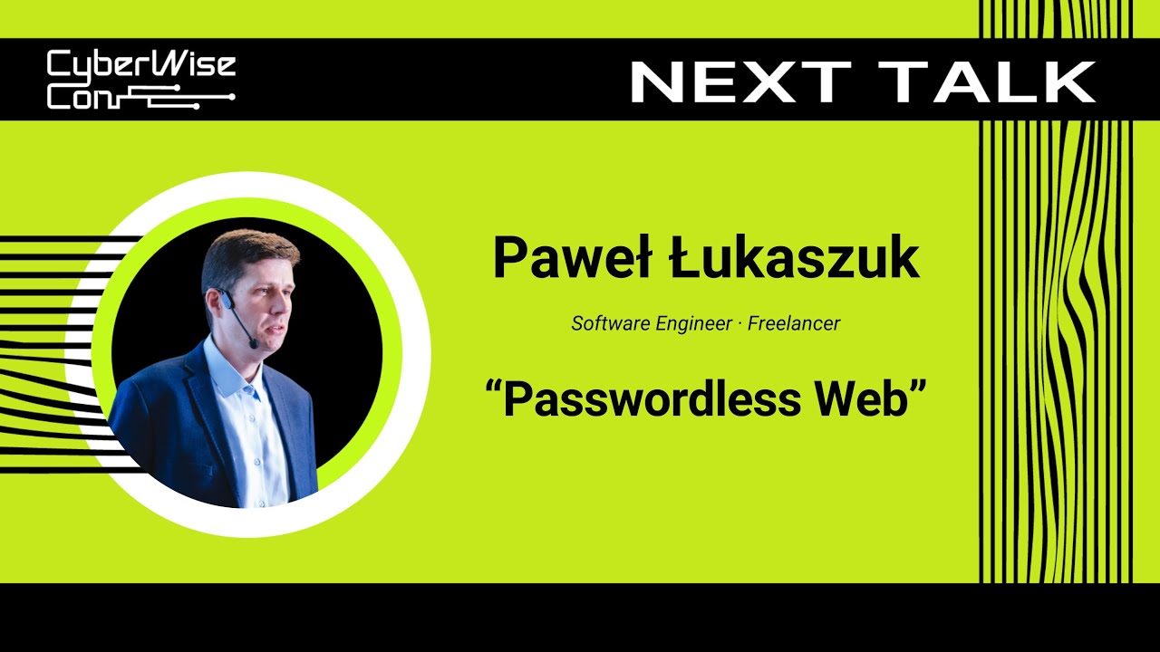 Paweł Łukaszuk: Passwordless Web