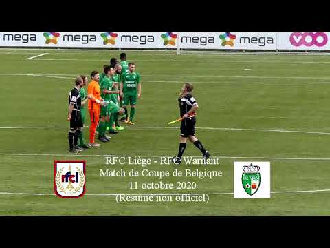 RFC Liège - RFC Warnant. Coupe de Belgique (résumé non officiel)