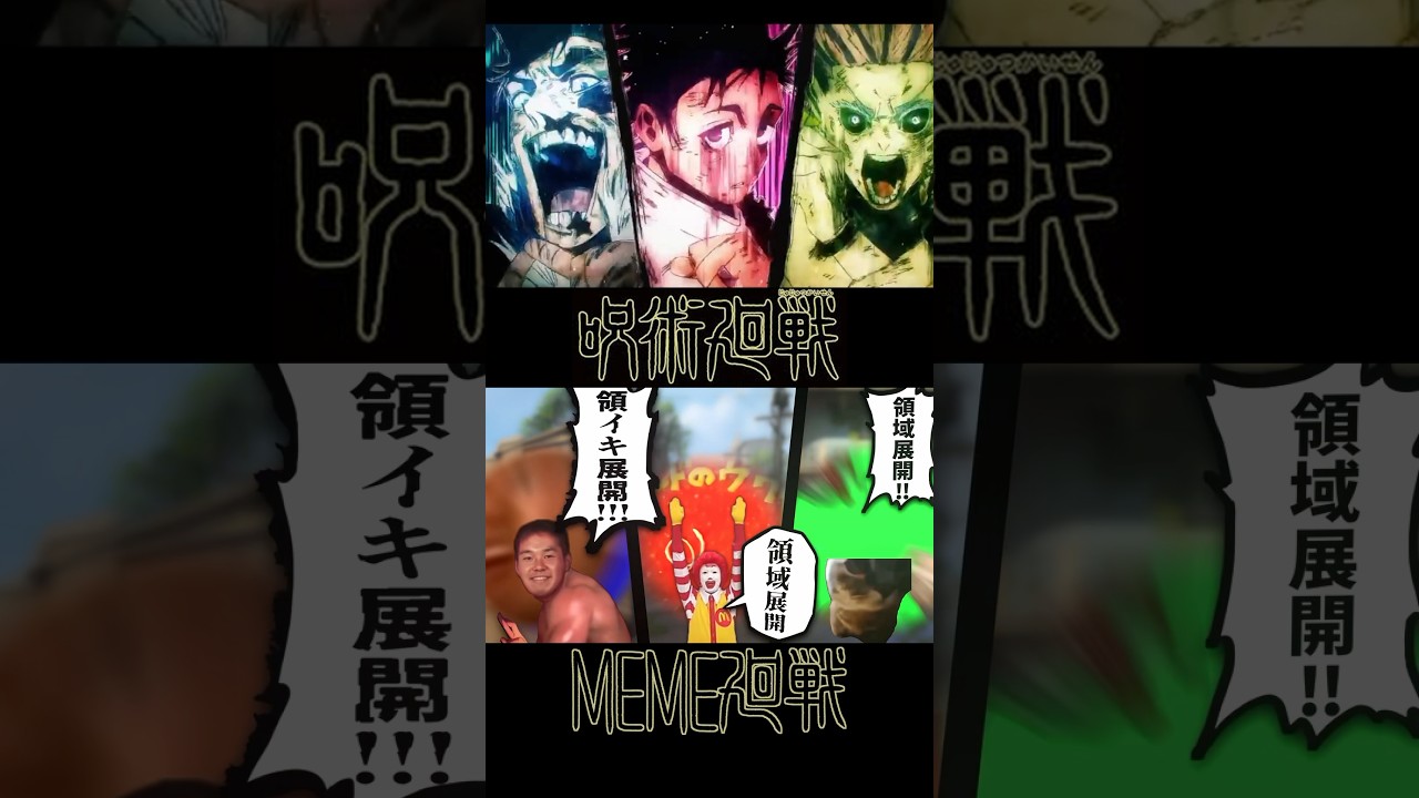 【呪術廻戦】仙台結界の領域展開バトルを再現#呪術廻戦 #領域展開 #死滅回游 #memes