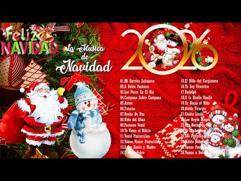 Feliz Navidad Villancico ❄️🤶🏻 Los 50 Mejores Villancicos Navideños 🎄🎅 MÚSICA DE FELIZ NAVIDAD 2026