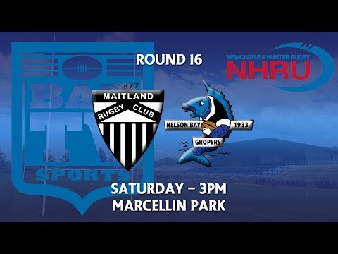 2018 NHRU Round 16 Premier 1 - Maitland v Nelson Bay Gropers