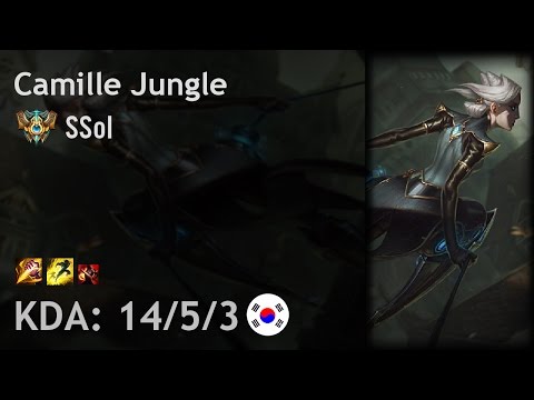 Camille Jungle vs Graves - SSol - KR Challenger Patch 7.8