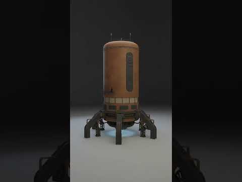 Sci-fi Mining Drill Turntable