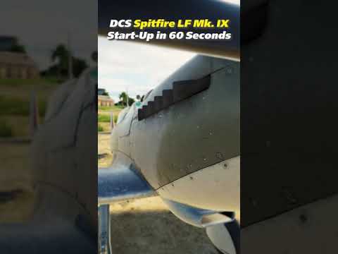 DCS Spitfire LF Mk IX Start Up Tutorial in Less than 60 Seconds | Digital Combat Simulator #shorts