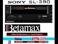 1989 Sony SL 390 Super Betamax VCR