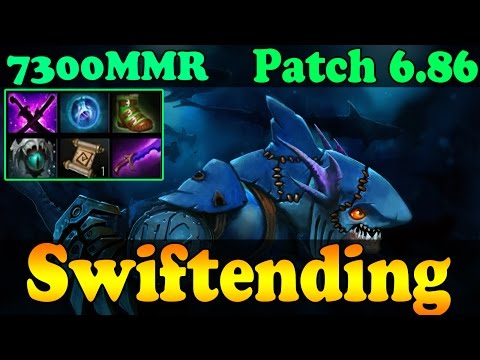 Dota 2 - Patch 6.86 : Swiftending 7300 MMR Plays Slark Vol 4  - Ranked Match Gameplay!