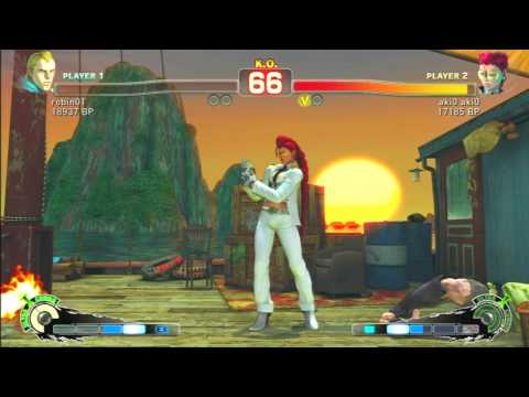 SSF4 Rank Match  robin01 (AB)  vs  aki0 aki0 (VI)