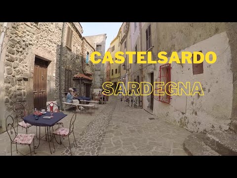 Walking Tour in the Street of this beautiful small town CASTELSARDO, SARDINIA, SARDEGNA, ITALY
