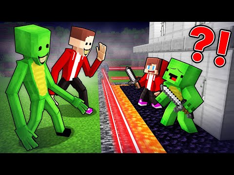 JJ and Mikey Security Base vs MONSTERS EXE Battle in Minecraft - Maizen
