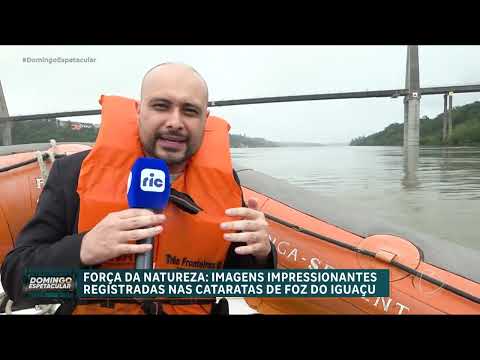 Volume de água nas Cataratas do Iguaçu supera 15 milhões de litros por segundo