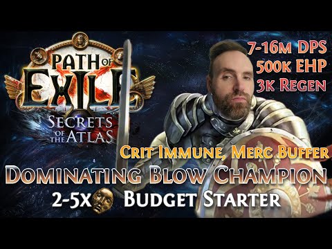 Dominating Blow Champion - Great Starter - Build Guide [PoB, 3.26]