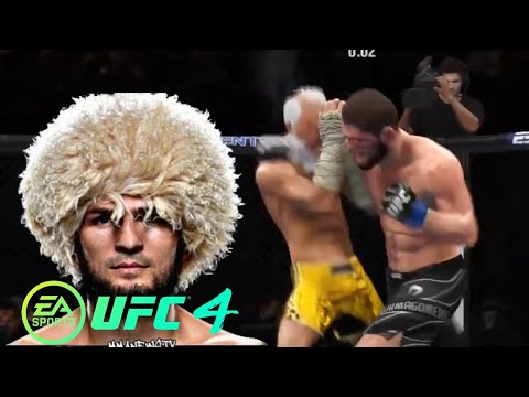UFC4 | Old Bruce Lee vs Khabib Nurmagomedov(Hardest Ai)