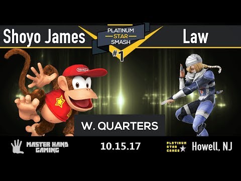 Platinum Star Smash 1 - Shoyo James (Diddy Kong) vs. Law (Sheik) - W Quarters
