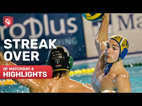 HIGHLIGHTS | CNAB End Fradi's Streak, Marseille Shock NBG | Water Polo Champions League