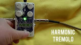 Video thumbnail for EHX MOD 11 Demo pt.1 Trem, Harm, Vibrato settings by Darrell Qualls