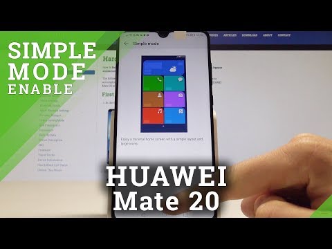 How to Boot into Simple Mode HUAWEI Mate 20 - Enter Easy Mode