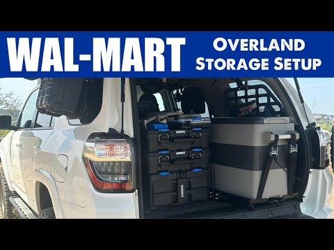 Walmart Overlanding Storage Solution | Budget DIY 4runner Rear Cargo Mounting Tray