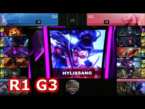Unicorns of Love (UOL) vs Giants | Game 3 S6 Worlds 2016 EU Regional Qualifiers | GIA vs UOL G3