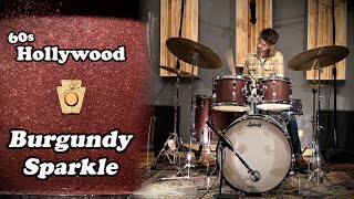 Video thumbnail for 60s LUDWIG Hollywood Drum Kit - Burgundy Sparkle by Steve Maxwell Drums