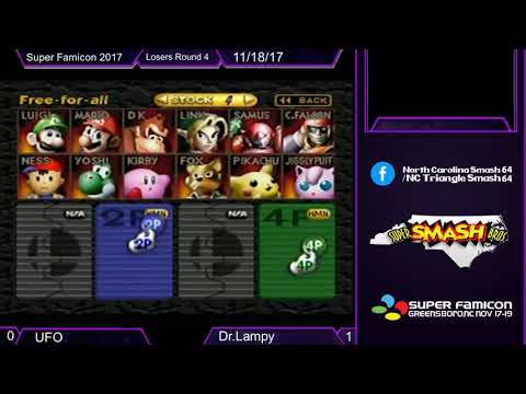 Super Famicon 2017-Smash 64-UFO(Falcon, Jigglypuff) VS Dr.Lampy(Captain Falcon)-Losers Round 4