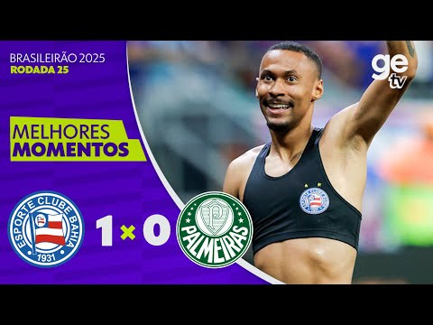 Gols e lances de Bahia x Palmeiras