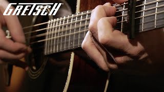 Video thumbnail for Gretsch Roots G9521 Style 2 Triple-0 “Auditorium” Acoustic: Capo, Fingerpicking  | Gretsch Guitars by Gretsch Guitars