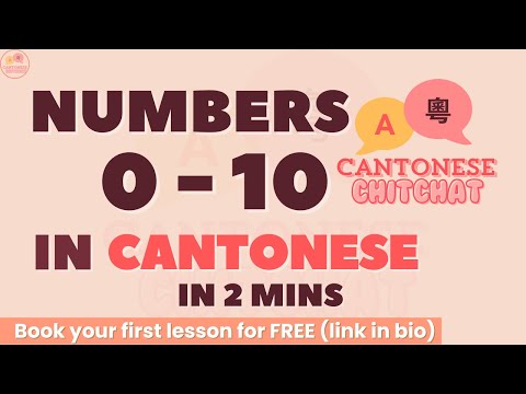 Numbers 0–10 Cantonese learning video thumbnail