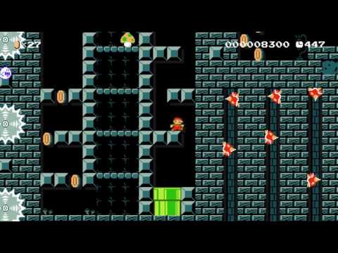 Spooky Spike Top Manor ~ from Solidluck ~ SUPER MARIO MAKER Gameplay RAW