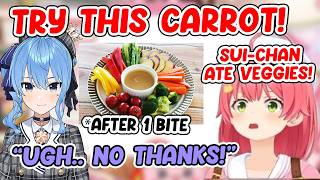 Miko Tries to Get Sui-chan to Eat Veggies for the First Time