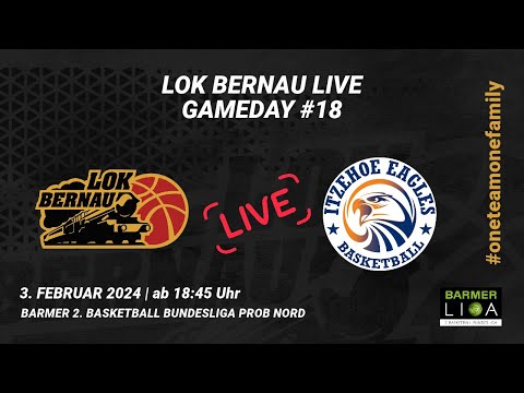 18. Spieltag: LOK BERNAU vs. Itzehoe Eagles | Barmer 2. Basketball Bundesliga ProB Nord