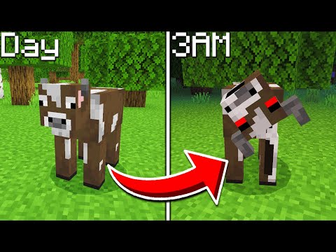 Mobs Become TERRIFYING in Minecraft At 3AM...