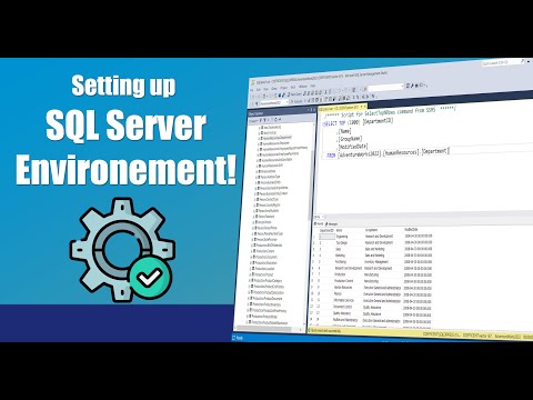 Setup an SQL Server and Management Studio development environment.