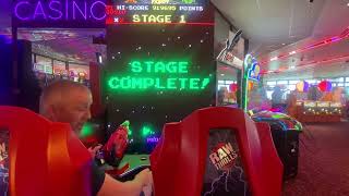 Retro cabin at the arcade, Arcade space invaders #arcade #spaceinvaders #retrogaming