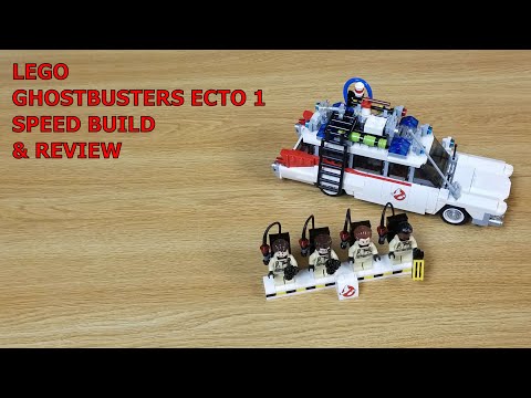LEGO ECTO 1 GHOSTBUSTERS , IDEAS # 006 SET # 21108, SPEED BUILD & REVIEW