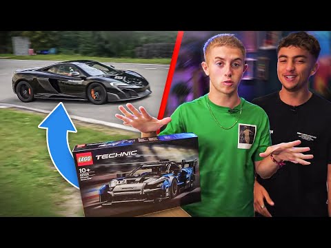 LE PREMIER A CONSTRUIRE UNE MCLAREN LEGO CONDUIT UNE VRAI MCLAREN SUR CIRCUIT ! (et gage extrême)