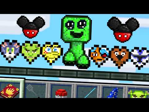 Minecraft but there's Cartoon Hearts
