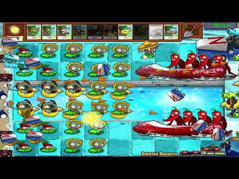 ZomPlants vs ZomBotany Pak - Bobsled Bonanza Minigame - PvZ Pak - Plants vs Zombies Gameplay