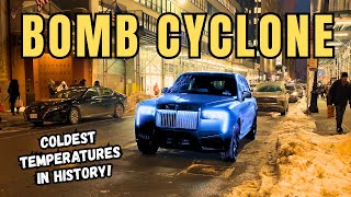 Exploring Manhattan's BROADWAY 🥶 Bomb Cyclone Set To Slam Manhattan With Snow