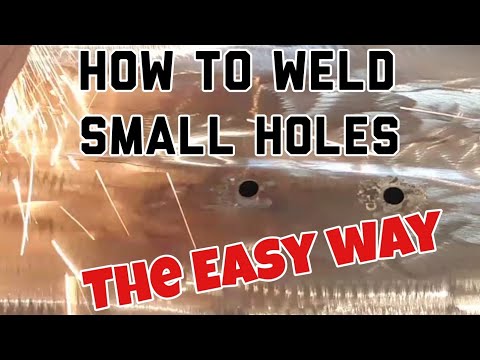 How To Weld small holes the easy way