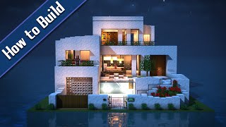 おしゃクラ！Part134 豪華なモダンハウスの作り方 (Minecraft) / OSHACRA How To Build A Luxurious Modern House