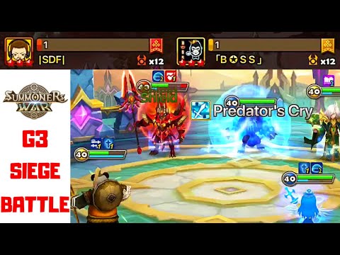 BEATING Top Tier Meta Defences ! - HIGH G3 Siege - GOAT v SDF v BOSS - Summoners War