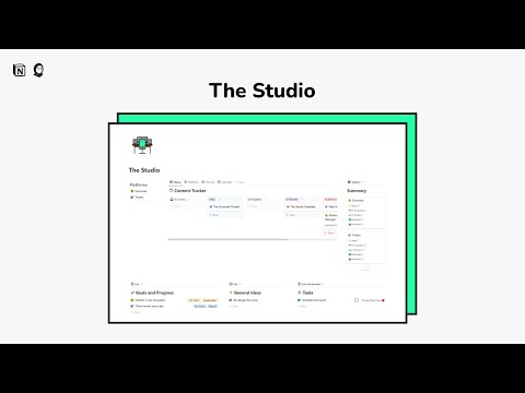 The Creator Studio | Prototion | Buy Notion Template