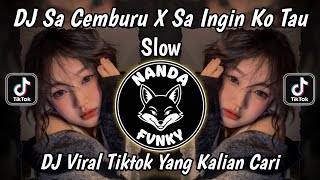 Download lagu DJ SA CEMBURU DENG NGANA X SA INGIN KO TAU SLOW ANGGI VALENTINA VIRAL TIKTOK 2026 mp3