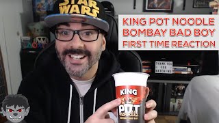 American Tries King Pot Noodle Bombay Badboy For the FIRST TIME Reaction