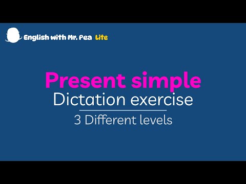Present Simple Dictation Exercise – Easy, Medium & Hard | English Listening Practice
